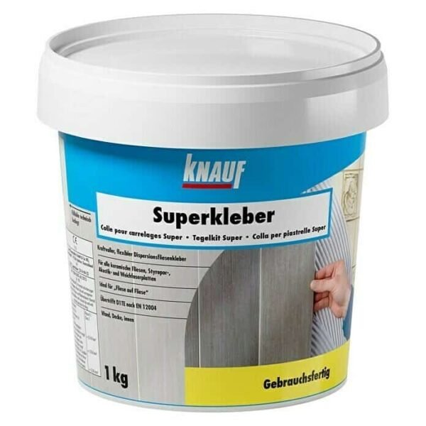 Knauf Superkleber κόλλα πλακιδίων λευκή σε πάστα 1 κιλ