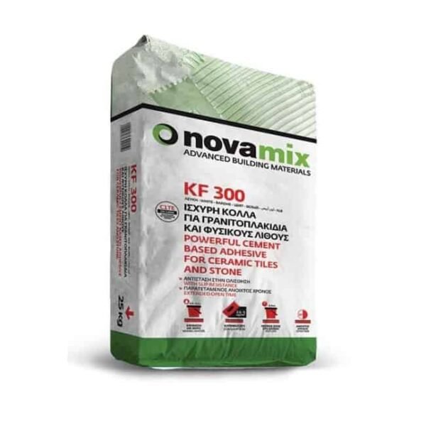 Novamix KF 300 Κόλλα Πλακιδίων C1TE λευκή 25kg