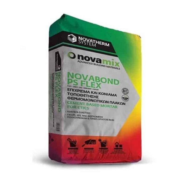 Novamix Novabond PS Flex κόλλα θερμοπρόσοψης γκρι 25kg
