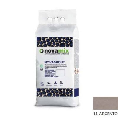 Novamix Novagrout F αρμόστοκος πλακιδίων 1-10mm 5kg 11 Argento