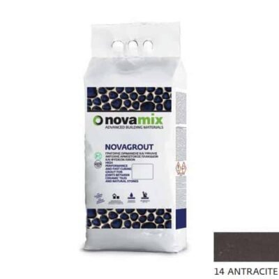 Novamix Novagrout F αρμόστοκος πλακιδίων 1-10mm 5kg 14 Antracite