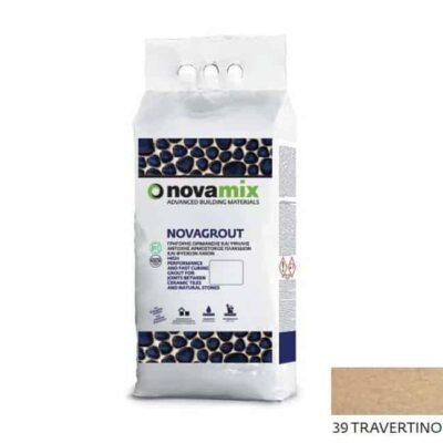 Novamix Novagrout F αρμόστοκος πλακιδίων 1-10mm 5kg 39 Traventino