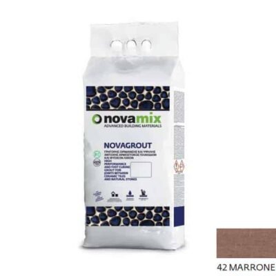 Novamix Novagrout F αρμόστοκος πλακιδίων 1-10mm 5kg 42 Marrone