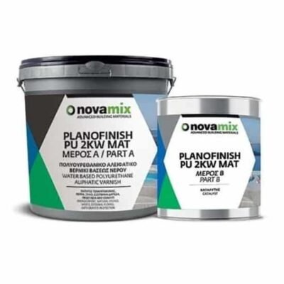 Novamix Planofinish PU 2KW πολυουρεθανικό βερνίκι νερού ματ 1lit