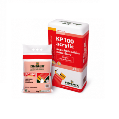 Ακρυλική κόλλα πλακιδίων λευκή KP100 C1 T 25κιλ Finomix