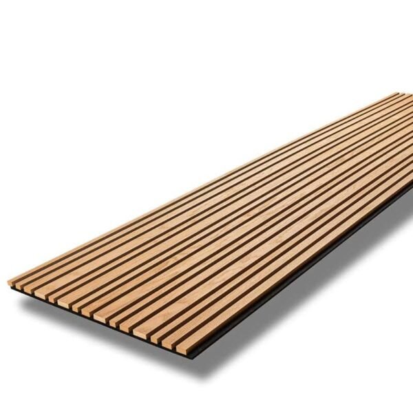 Ξύλινο πάνελ τοίχου δρυς σε καφέ MDF Barcode 240Χ60Χ2cm OEM - Image 2