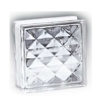 Υαλότουβλο diamond άχρωμο 19Χ19Χ8 OEM